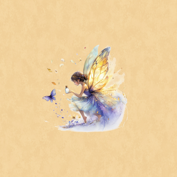 Sweet fairies Panel Gelb